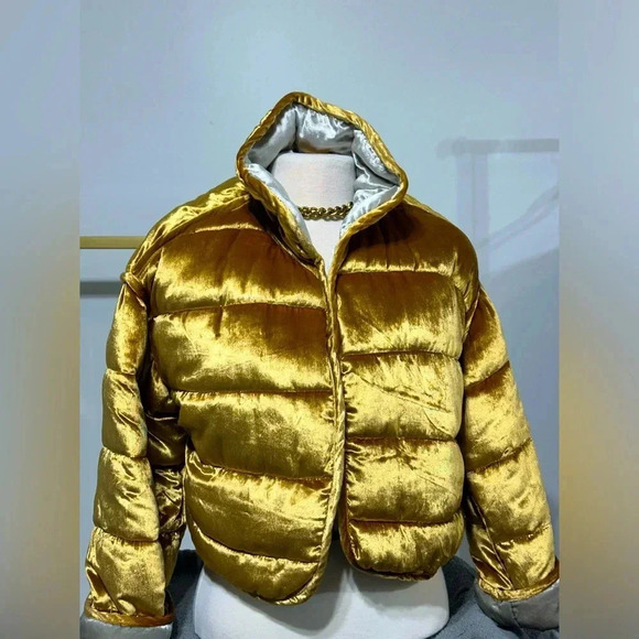 Stoosh Velvet Bomber Jacket Size M - Picture 3 of 8